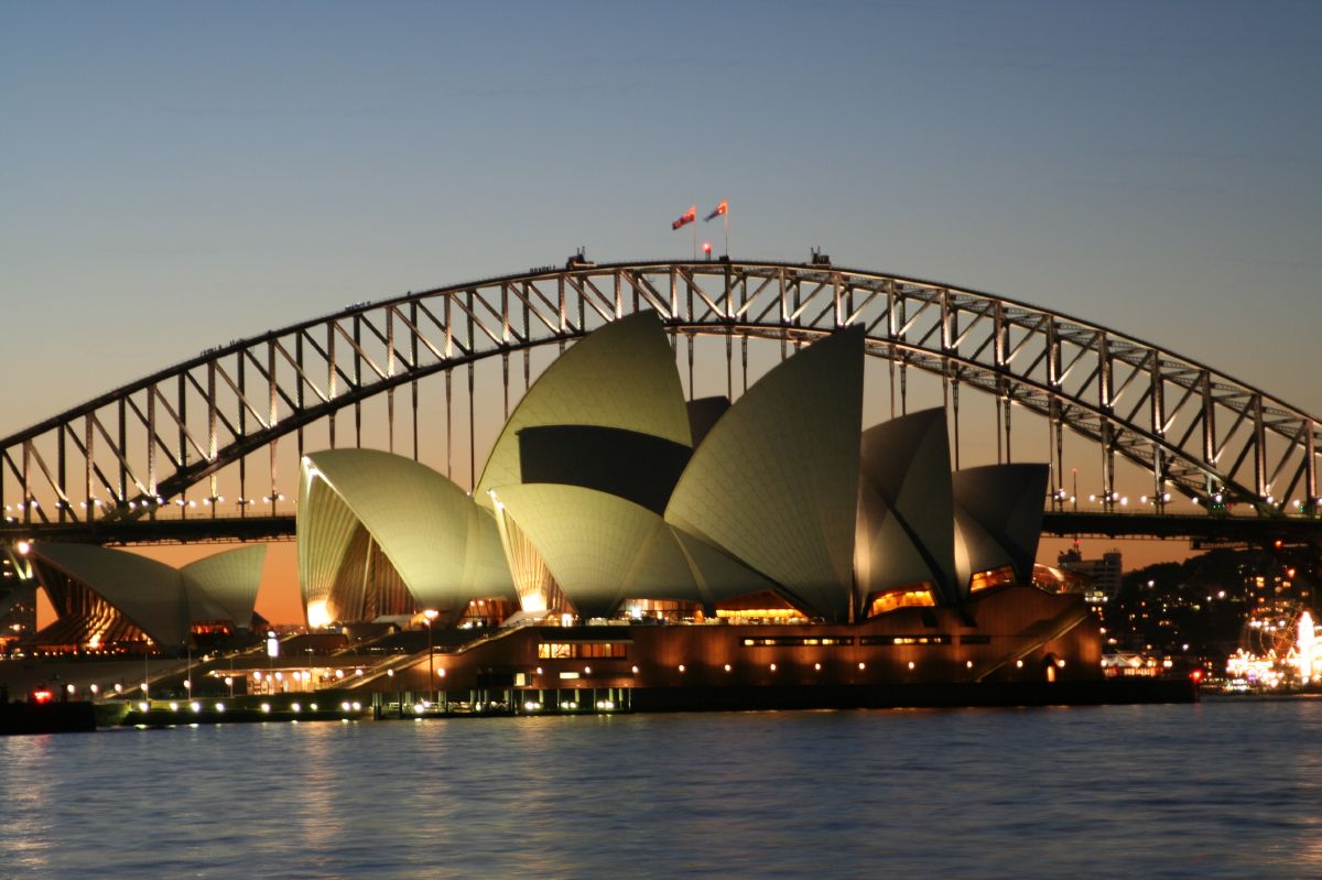 Sydney Opera House and harbour bridge